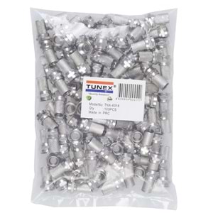 TUNEX Rg-6 18 Mm F Konnektör (100 Lü) TNX-6018-1
