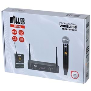 WÖLLER Uhf Tek El Dijital Kablosuz Mikrofon W-116 E