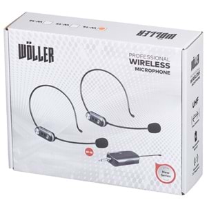 WÖLLER Uhf Tek Headset Şarjlı Kablosuz Mikrofon W-14 H