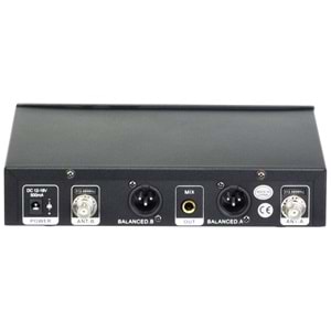 WÖLLER UHF İki Yaka Kablosuz Mikrofon W-299 YY