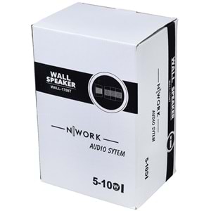 NWORK 10W 100V 2X13Cm Çift Yönlü Duvar Hoparlörü WALL-1708T