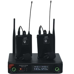 WERTEX Uhf 2 Yaka Kablosuz Mikrofon WMY-692 YY