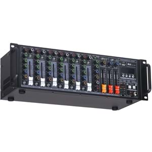 WÖLLER 8 Mono 1 Stereo Giriş 10 Kanal Rack Tipi Deck Mixer WR-1000