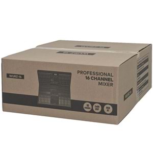 WÖLLER 16 Kanal 8 Aux 99 DSP USB Bluetooth Deck Mixer WURZ-16