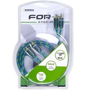 FOR-X 2Rca ERKek 2Rca ERKek 2 Mt Kablo X-1122 G-2