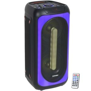 GOLDMASTER Bluetooth ve USB Girişli Şarjlı Işıklı Neon Dj Müzik Sistemi X-90 NEON