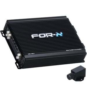 FOR-X Tek Kanal 1200 W Bass Kontrollü Oto Amfi XAE-1200.1