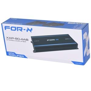 FOR-X 4 Kanal 4*250W Bas Kontrollü Oto Amfisi XAP-80,4 AB