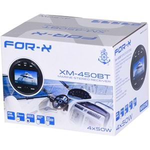 FOR-X Bluetooth ve USB Girişli Radyo Marine Oto Teyp XM-450 BT