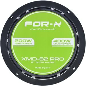FOR-X 20 Cm 250 W Midrange Oto Hoparlör XMD-82 PRO