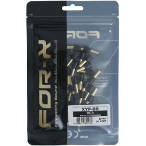 FOR-X 8 GA 50 Adet Siyah İzoleli Kablo Yüksüğü XYF-8B