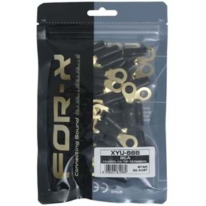 FOR-X 8 GA 50 Adet Siyah Yuvarlak İzoleli Kablo Yüksüğü XYU-88B