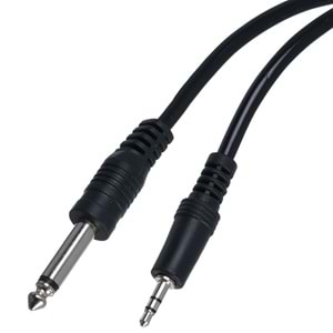 TUNEX 3,5 mm Stero Erkek 6,3 mm Mono Erkek 1,5 Mt Kab ZY-150