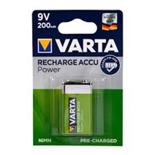 VARTA 9V 200 Mah Şarjlı Pil 56722101401