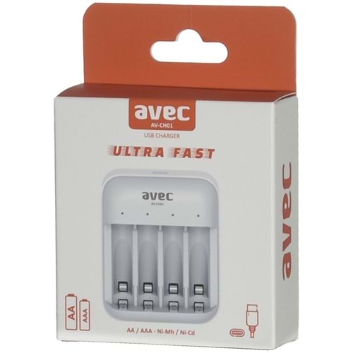 AVEC AA-AAA Usb Li Pil Şarj Cihazı AV-CH01