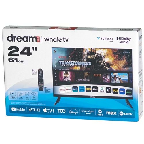 DREAMSTAR 24'' Uydulu Whale Tv li Led Tv DS-24 WHALE TV