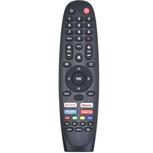 ECONEX Onvo Profilo Saba Netflix Youtube Prime Video Tuşlu Ses Komutsuz Led Tv Kumanda EC-806