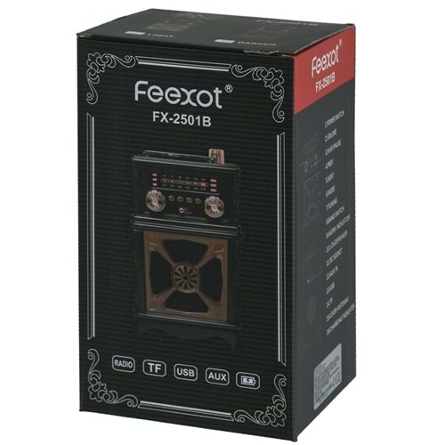 FEEXOT Usb Bluetooth lu Şarjlı FM Radyo FX-2501 B