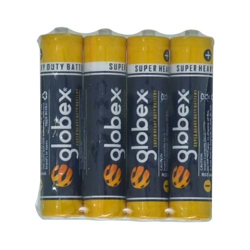 GLOBEX AAA Çinko Karbon İnce Pil 4 Lü Shirink GX-0104