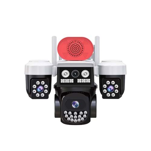 JOYSEE 6 MP Kamera Üç Lensli 2,4 GHz Wi-Fi Bağlantısı PTZ Kamera JW-3