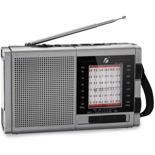 KBROAD 3 inc Bluetooth FM Radyo USB Girişili Şarjlı Ses Sistemi KTF-1489