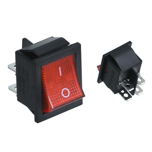 HIGHTEK Geniş Işıklı Anahtar On Off 4P LDS104