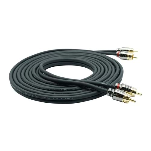 MOBASS 2 RCA 2 RCA Erkek 3 Metre Sinyal Kablosu MB-3M RCA