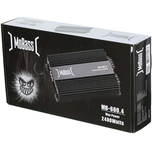 MOBASS 4 Kanal 360W Oto Amfi MB-600.4