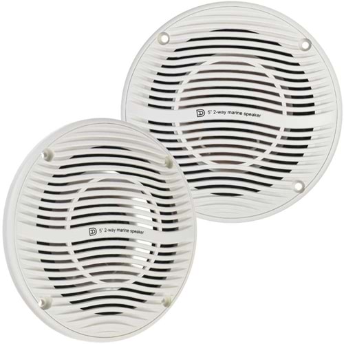 DENOX 5'' Neme ve Suya Dayanıklı 2 Yollu 8 Ohm 40 W Outdoor Hoparlör OCEAN-5