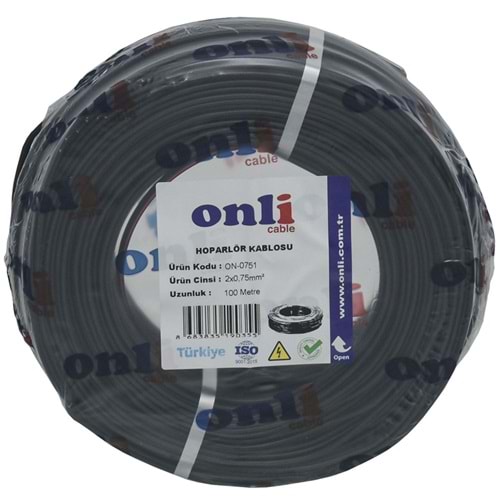 ONLİ 2X0,75 Siyah Hoparlör Kablosu ON-751 SİYAH