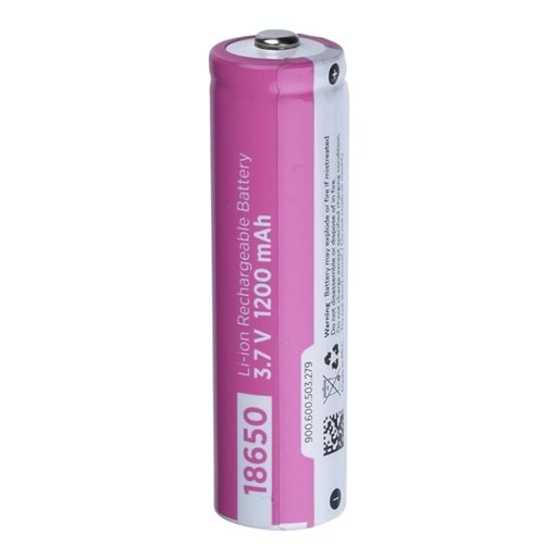 PLC 3,7V 1200 Mah Li-İon 18650 Pil PLC-18650