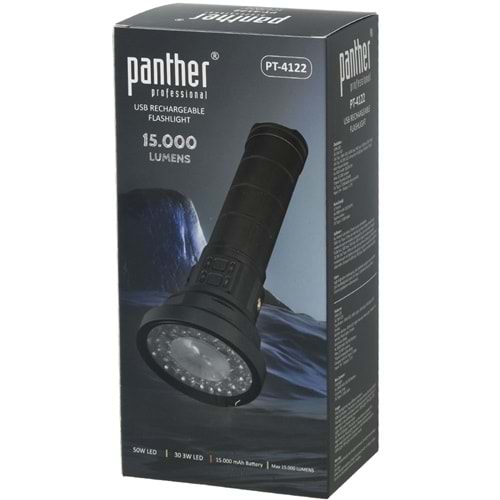 PANTHER Usb Şarjlı El Feneri PT-4122