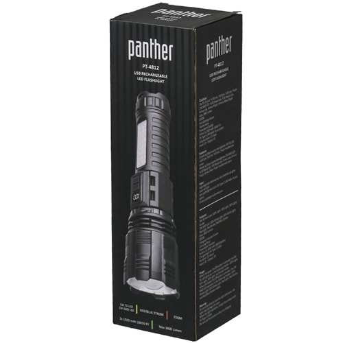 PANTHER Usb Şarjlı El Feneri PT-4812