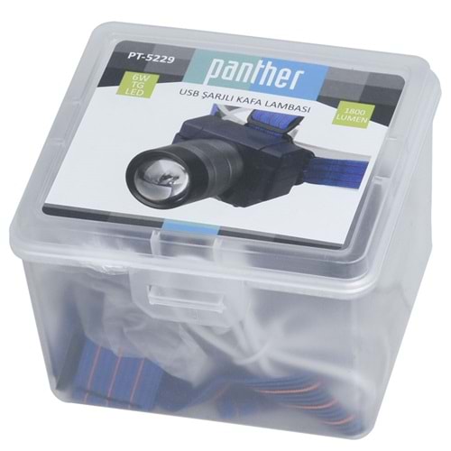 PANTHER Usb Şarjlı Kafa Lambası PT-5229