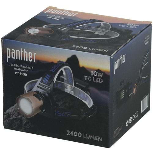 PANTHER Usb Şarjlı Kafa Lambası PT-5990