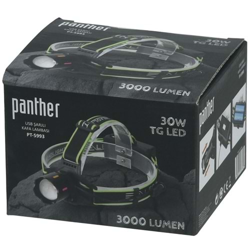 PANTHER Usb Şarjlı Kafa Lambası PT-5993