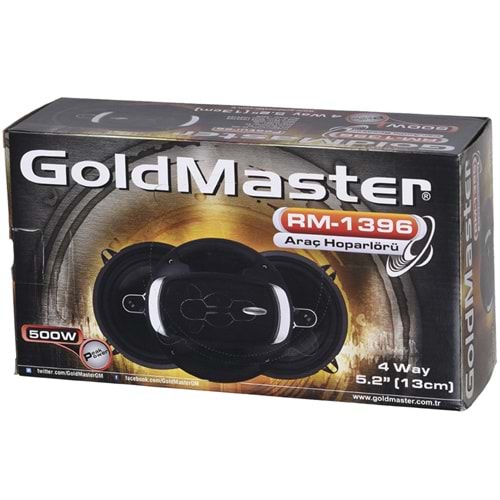 GOLDMASTER 13 Cm 500W Tweeter li Oto Hoparlör RM-1396
