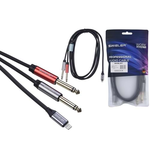 S.WIELER İphone - 2*6.3 mm Mono Kablo Uzunluğu: 2 Metre Sİ2M-2M