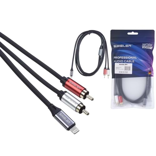 S.WIELER İphone - 2*Rca Erkek Kablo Uzunluğu: 2 Metre Sİ2R-2M