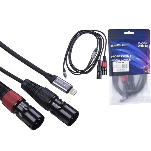 S.WIELER İphone - 2*Xlr Erkek Kablo Uzunluğu: 2 Metre Sİ2X-2M