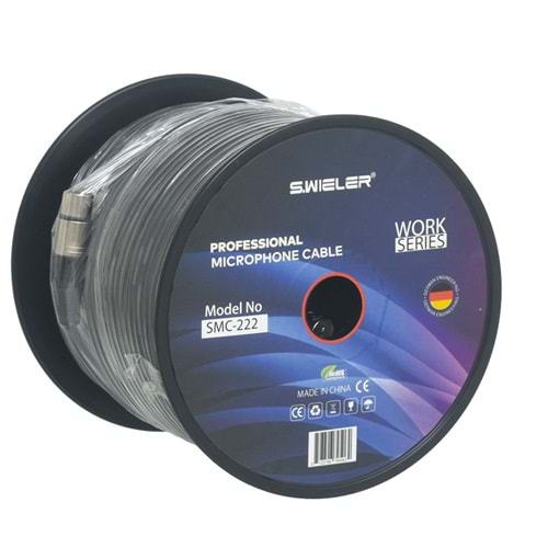 S.WIELER 2X0,22 Kesit Streo Mikrofon Kablosu 100 Metre SMC-222