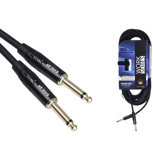 S.WIELER 6.3 mm Mono - 6.3 mm Mono Kablo Uzunluğu: 10 Metre SMM-10M