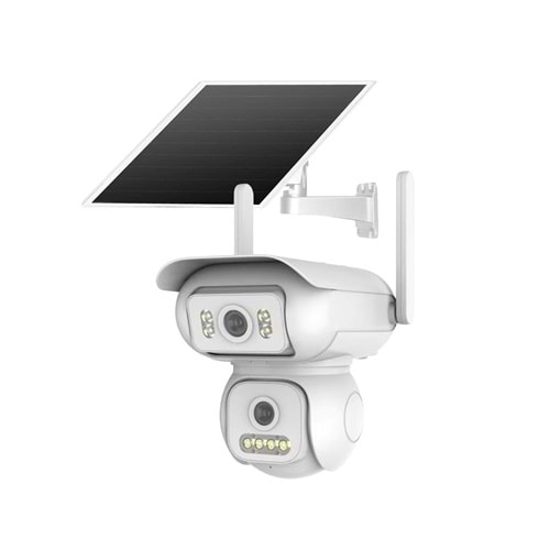 JOYSEE 4 MP Kamera Solar Panelli 2,4 GHz Wi-Fi Çift Lens PTZ Kamera SW-2