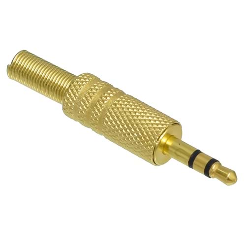 TUNEX 3,5 mm Erkek Stereo Gold Metal Jak TNX-4821
