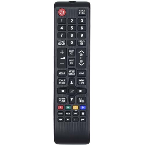TUNEX Samsung Source HDMI Tuşlu Kısa Kalıp Led Tv Kumanda TR-408