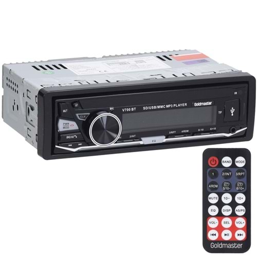 GOLDMASTER 4X45W Usb Girişli Bluetooth Özellikli Oto Radyo Teyp V-700 BT