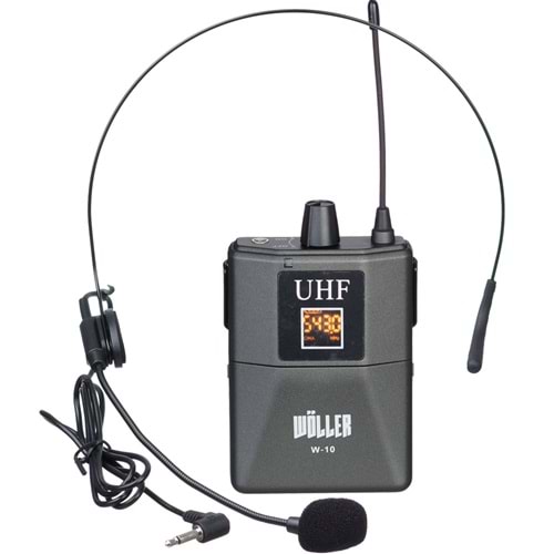 WÖLLER Uhf Tek Yaka Şarjlı Kablosuz Mikrofon W-10 Y