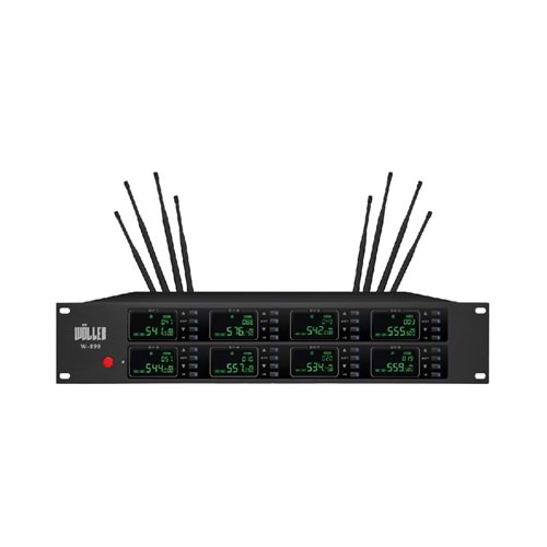 WÖLLER UHF 8 X 99 Ayrı Digital Frekans Receiver W-899 R
