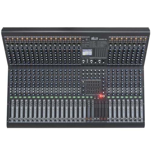WÖLLER 24 Kanal 8 Aux 99 DSP USB Bluetooth Deck Mixer WURZ-24