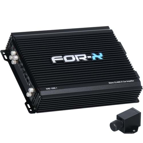 FOR-X Tek Kanal 1200 W Bass Kontrollü Oto Amfi XAE-1200.1